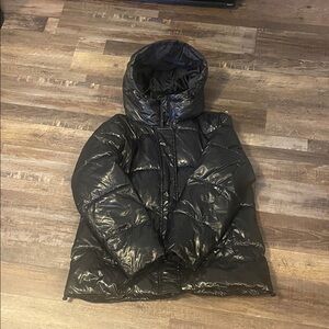 Vince Camuto Shiny Black Puffer Jacket